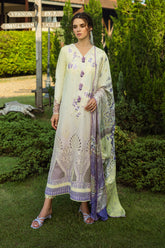 GIOIA | 3Pc Unstitched Suit Chikankari Lawn Solace Ombre By Mushq
